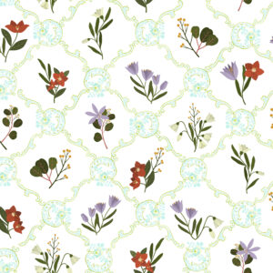 surface pattern textile print design by brooklyn bees design studio interior design