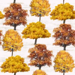 surface pattern textile trees autumn print design