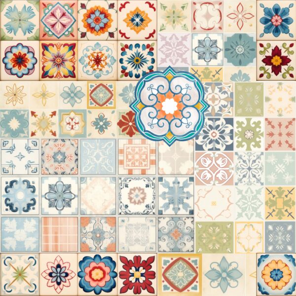 surface pattern textile patchwork print design